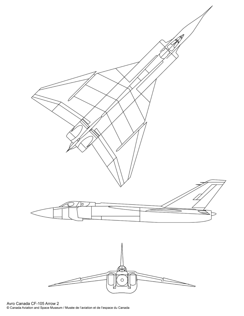 Avro Canada CF-105 Arrow 2 plan