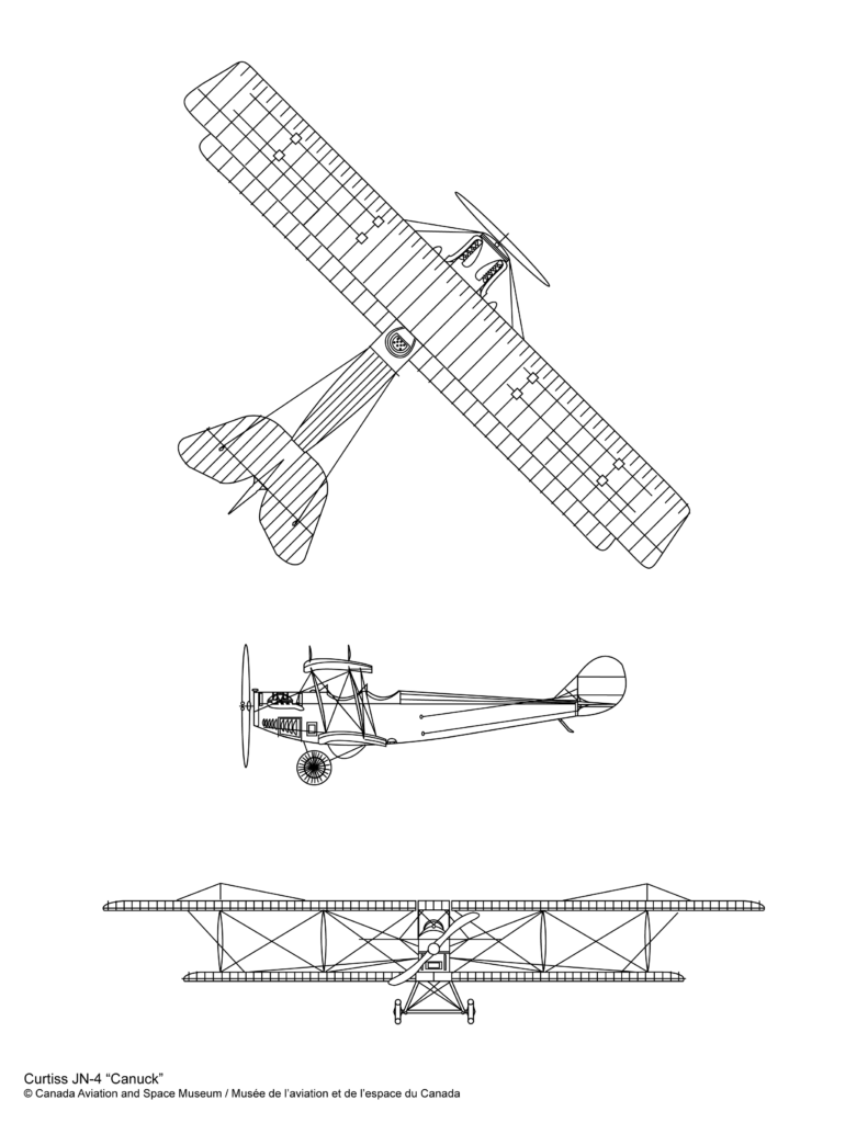 plan du Curtiss JN-4 “Canuck”