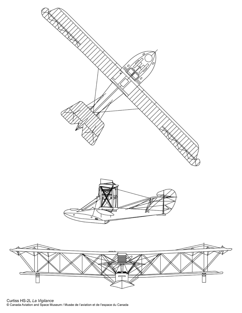 plan du Curtiss HS-2L La Vigilance