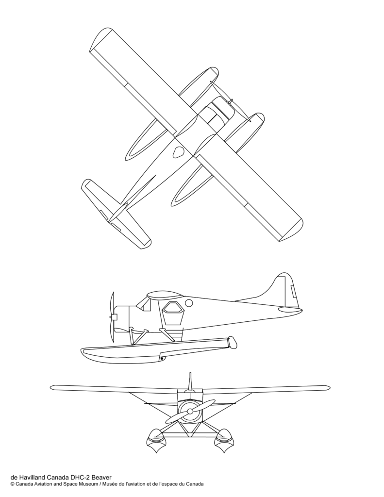 plan du De Havilland Canada DHC-2 Beaver