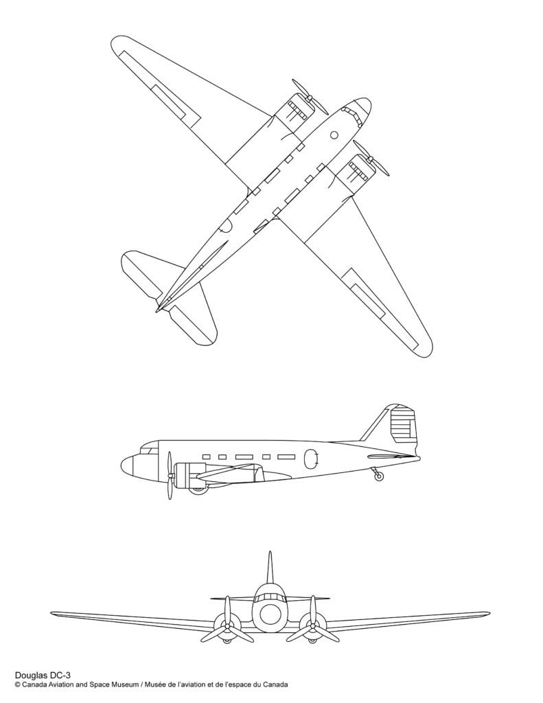 Douglas DC-3 blueprint