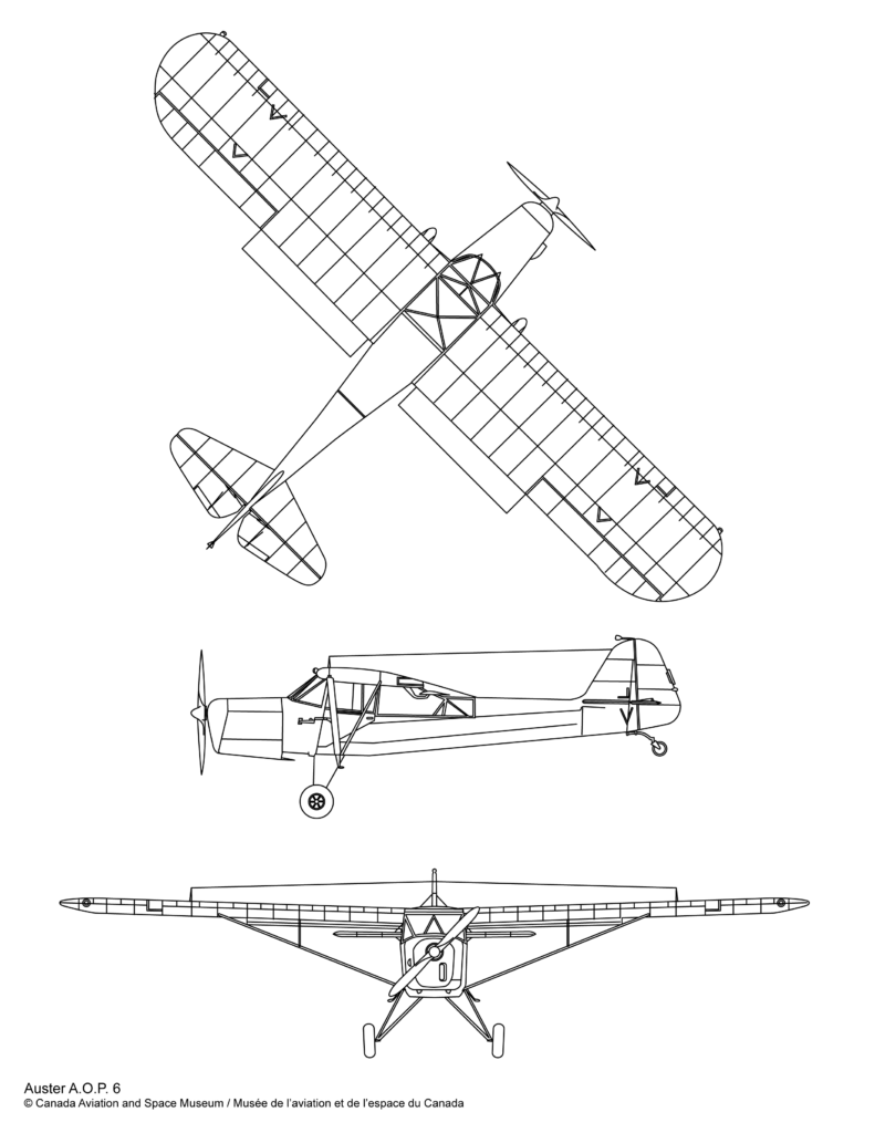 Auster AOP6 plan