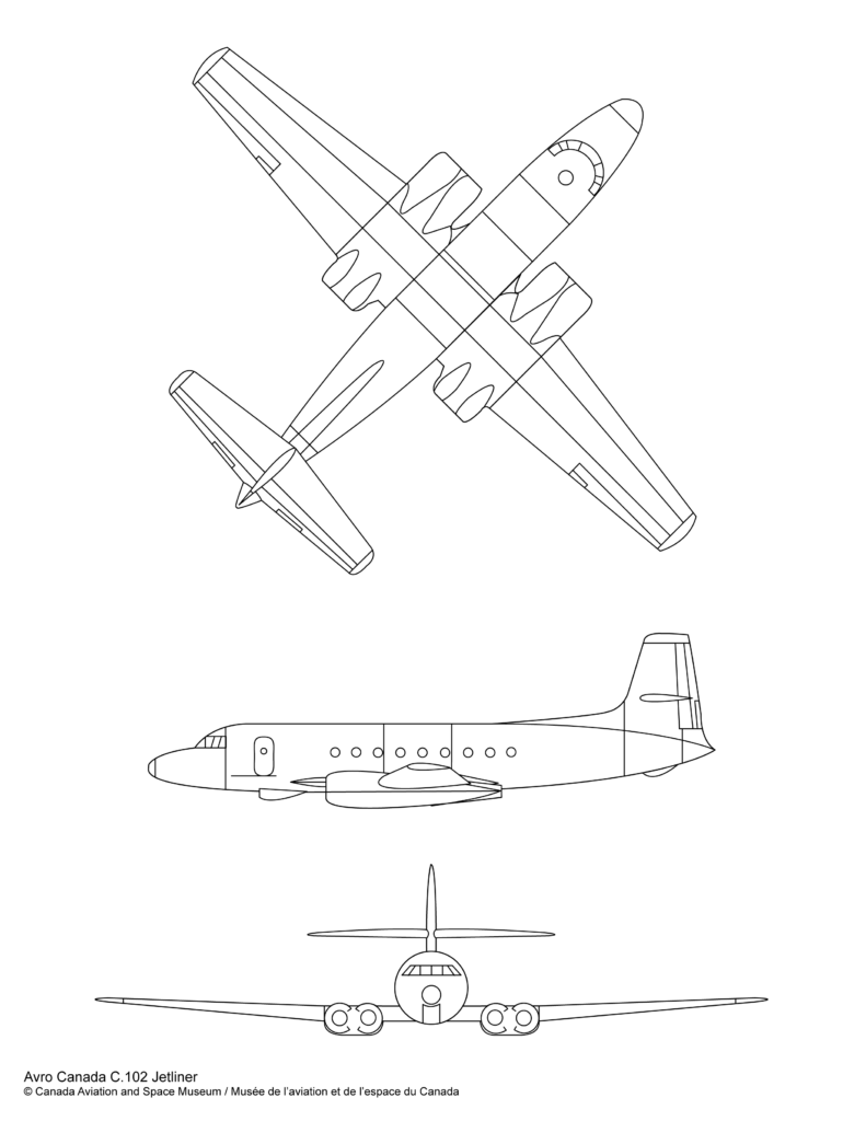 Avro Canada C.102 Jetliner plan