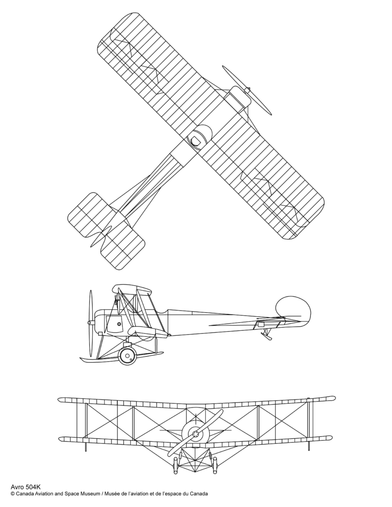 plan du Avro 504k