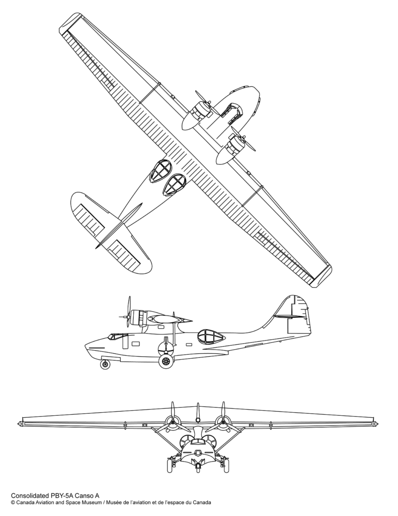 plan du Consolidated PBY-5A Canso A