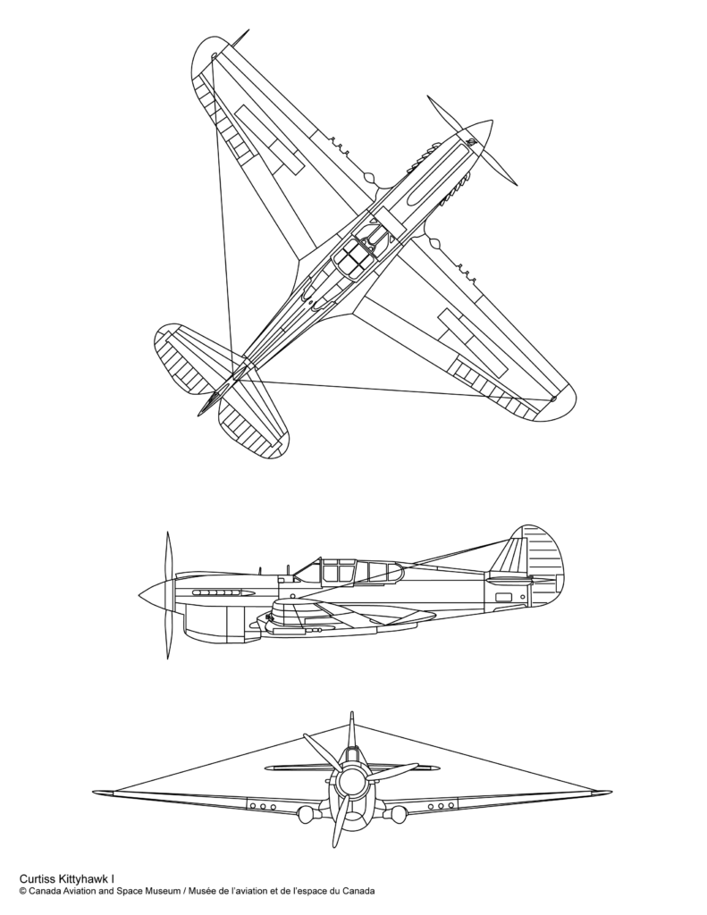 Curtiss Kittyhawk I plan