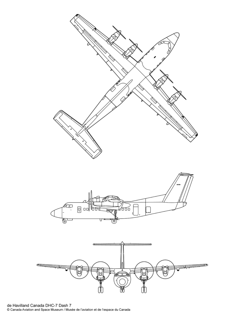 plan du De Havilland Canada DHC-7 Dash 7