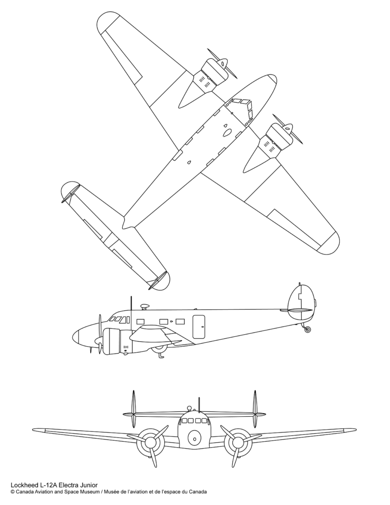 Lockheed L-12A Electra Junior plan