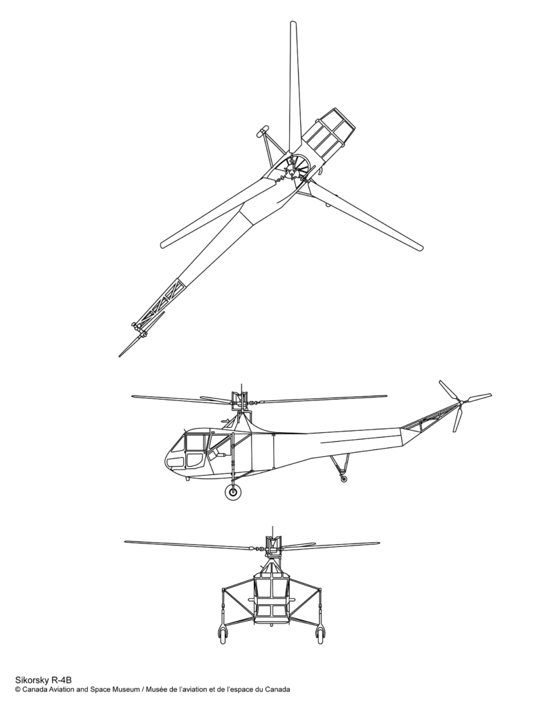 plan du Sikorsky R-4B