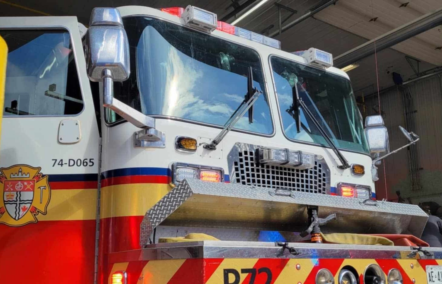 The front of an Ottawa Fire Services vehicle