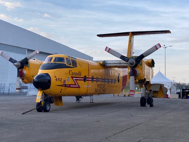 The Buffalo CC-115 tail number 452 at the Canada Aviation and Space Museum